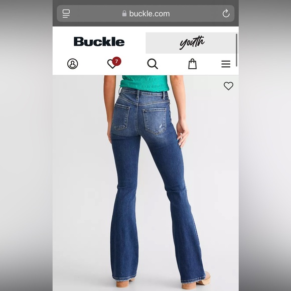 Flying Monkey Blue Flare Jeans - Picture 2 of 5